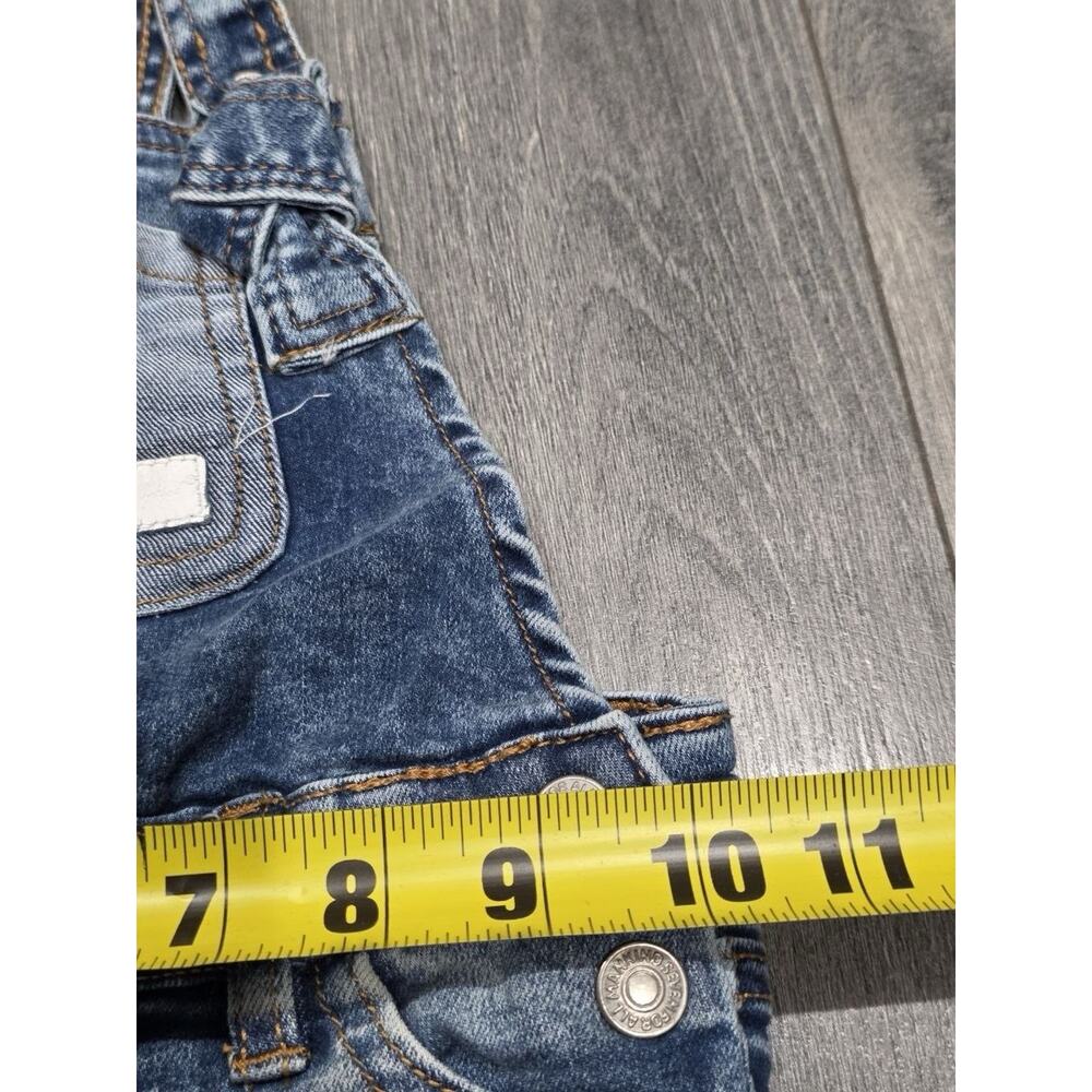 7 For All Mankind Overalls Denim Pants Blue Girls Size 18 months A006063 - Picture 9 of 11